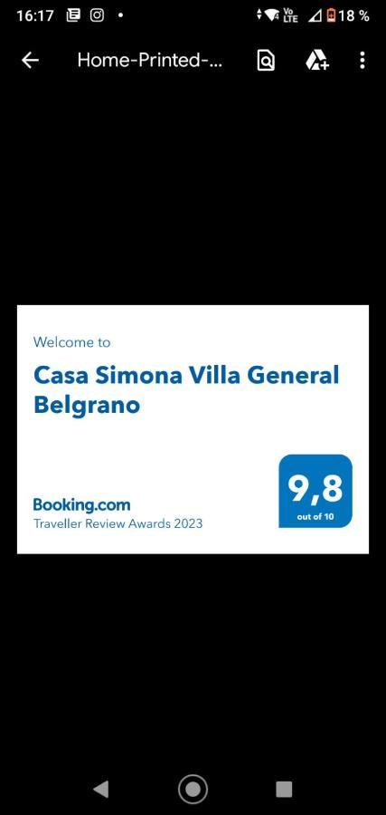Casa Simona Villa General Belgrano Zewnętrze zdjęcie